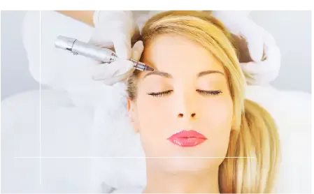 Brow microblading treatment